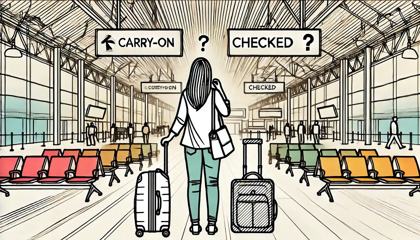 Carry-on vs. checked bags – What should I do? 1 Carry-on vs. checked bags – What should I do
