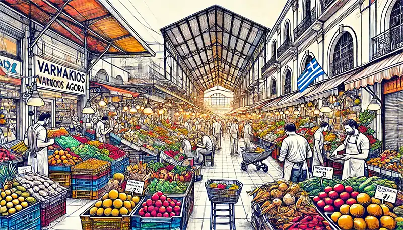 Athens Central Market: Varvakios Agora 2 Athens Central Market, Varvakios Agora
