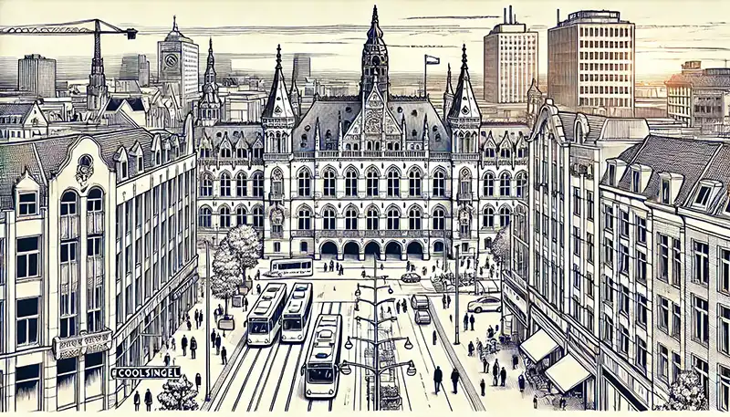 Coolsingel boulevard and the Town Hall