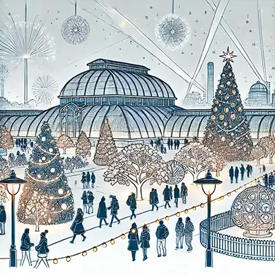 Christmas at Kew Gardens in London