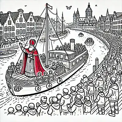 Sinterklaas Arrival in the Netherlands