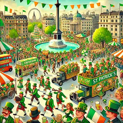 St Patrick's Day Festival and Parade in London