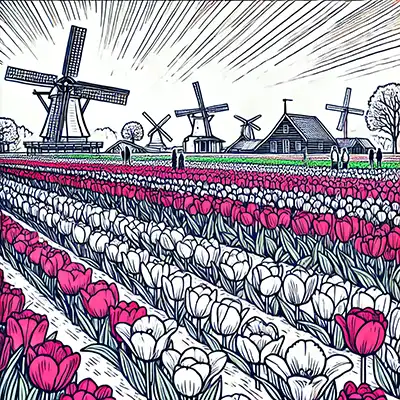 Tulip Festival in the Netherlands