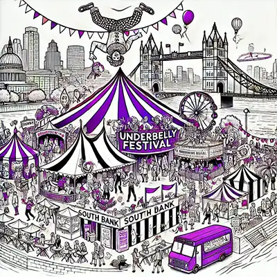 Underbelly Festival at South Bank in London