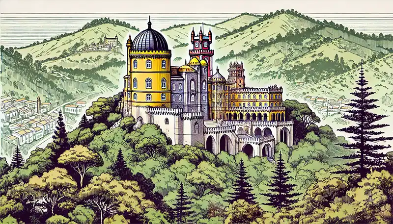 Sintra 5 Pena Palace in Sintra, Portugal
