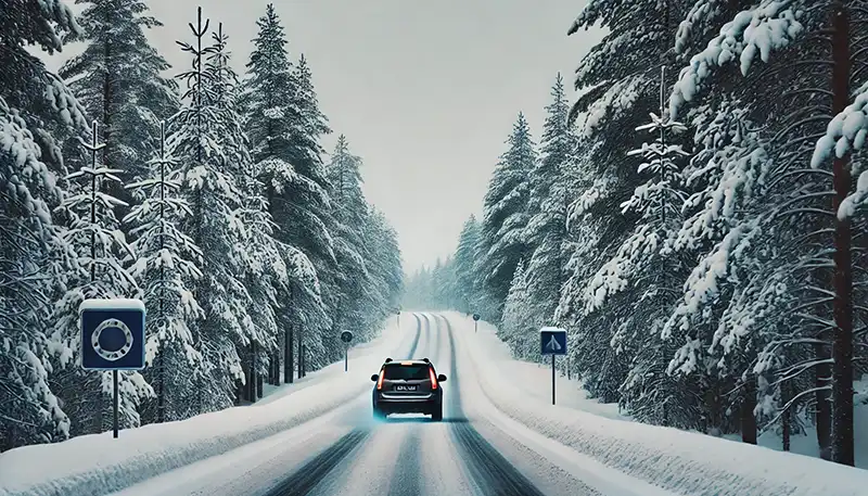 Navigating Finlands Winter Roads