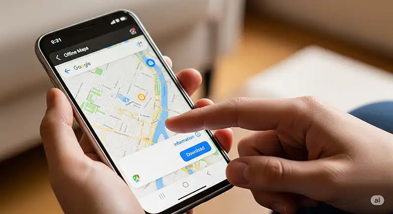 Use Google Maps Offline to Save Data