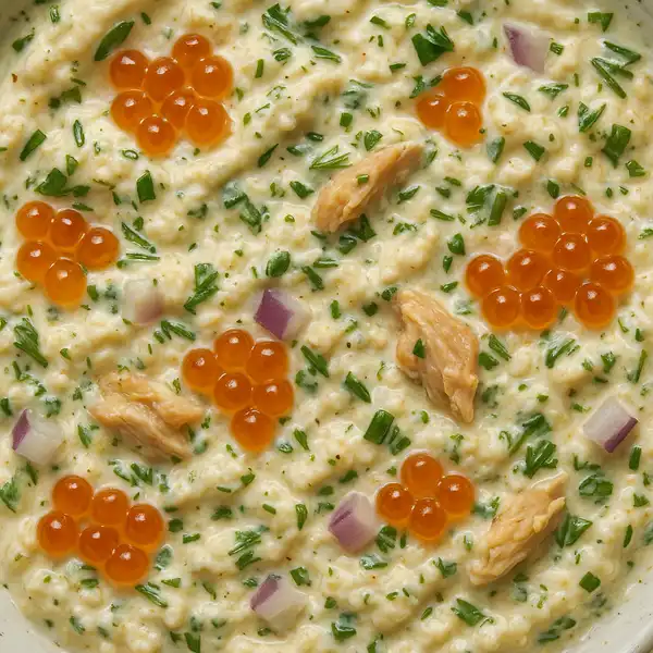 Fisherman’s caviar dip traditional dish