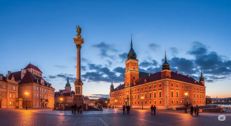 Warsaw Old Town Castle Square
