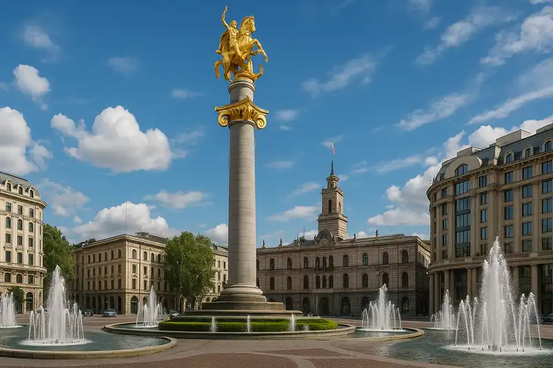 Freedom Square and Monument of Liberty in Ruse