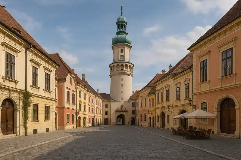 Sopron old town and Firewatch Tower