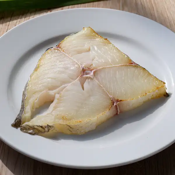 Fogas (pike-perch) fillet close-up