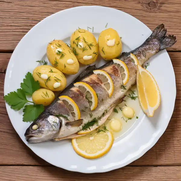 Izera trout with herbs