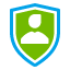 Human Verified Travel Planning Shield Icon